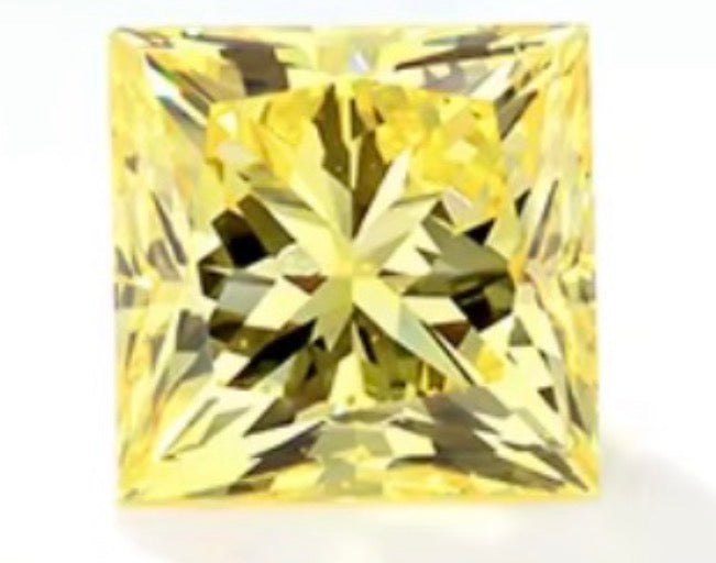 DIAMANTE DE LABORATORIO IGI FANCY VIVID YELLOW CORTE PRINCESS