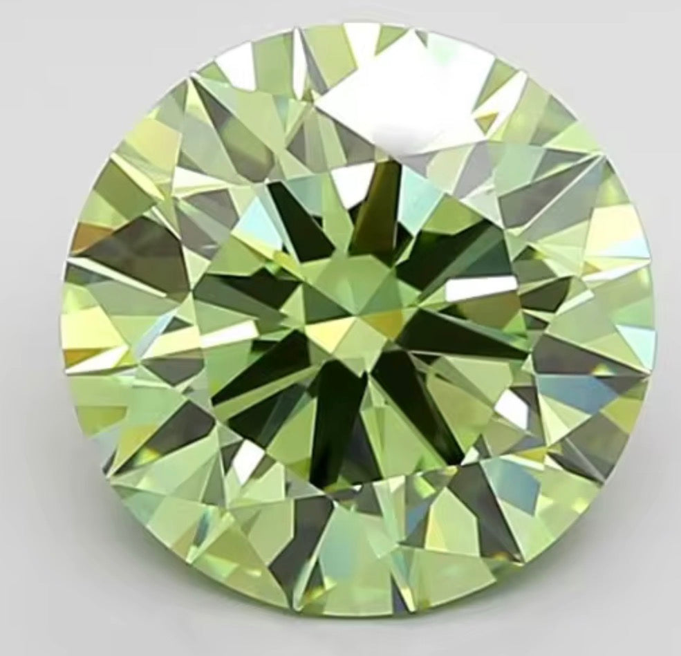 DIAMANTE DE LABORATORIO IGI FANCY VIVID GREEN CORTE BRILLANTE