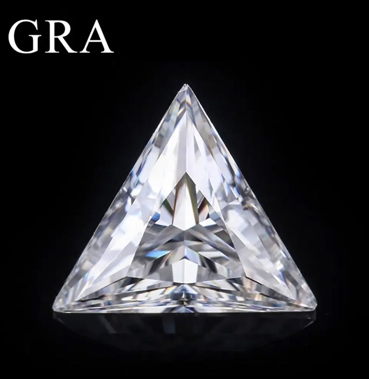 MOISSANITA GRA CORTE TRIANGULO 0.30CT 4X4MM
