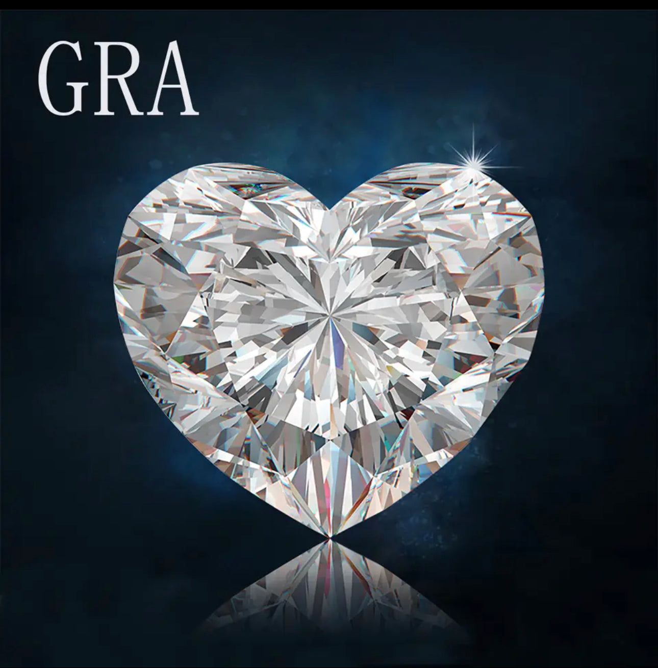 MOISSANITA CORTE CORAZON 1 CT 6.5X6.5MM