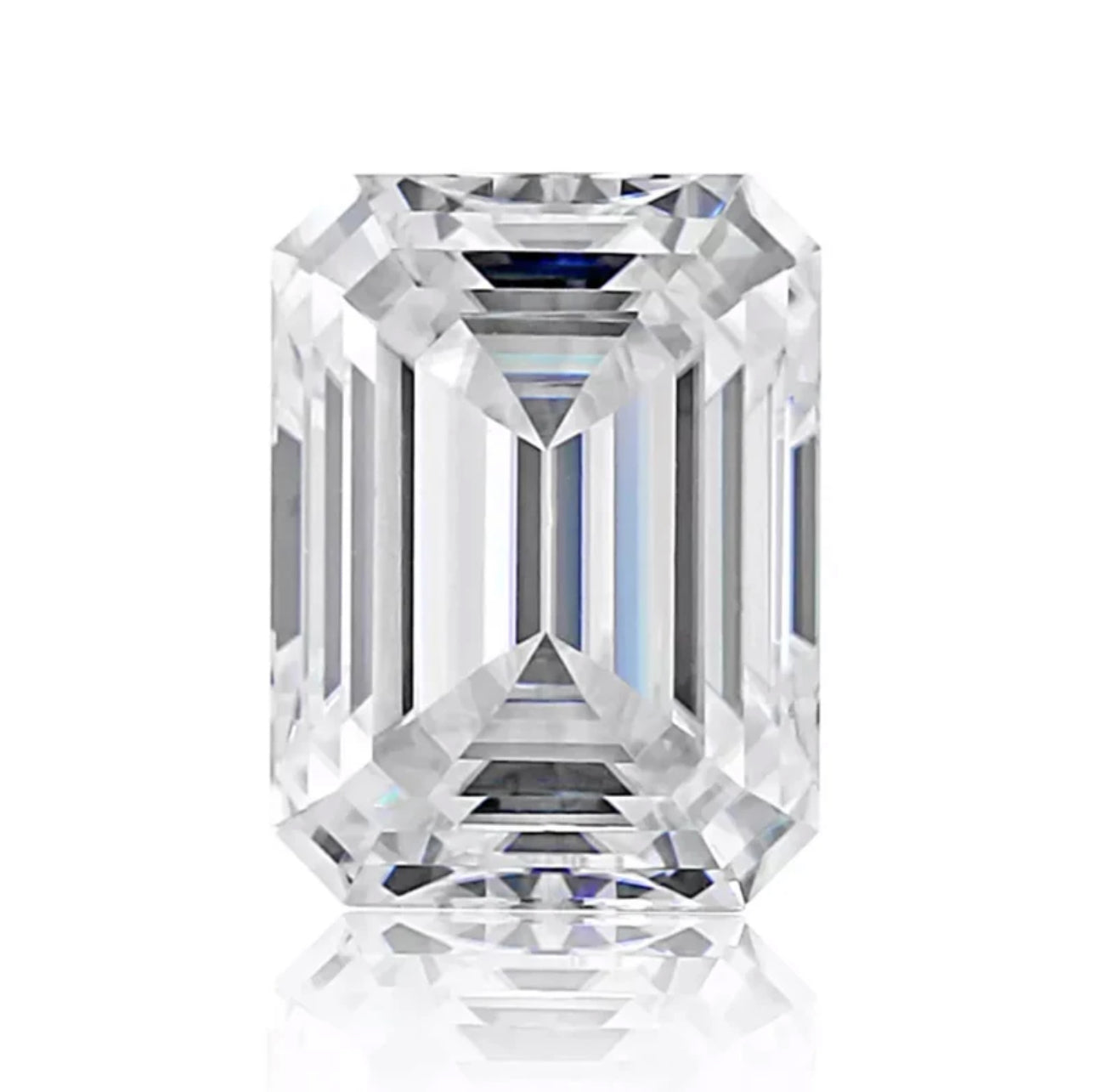 MOISSANITA CORTE ESMERALDA 2 CT 6X8MM