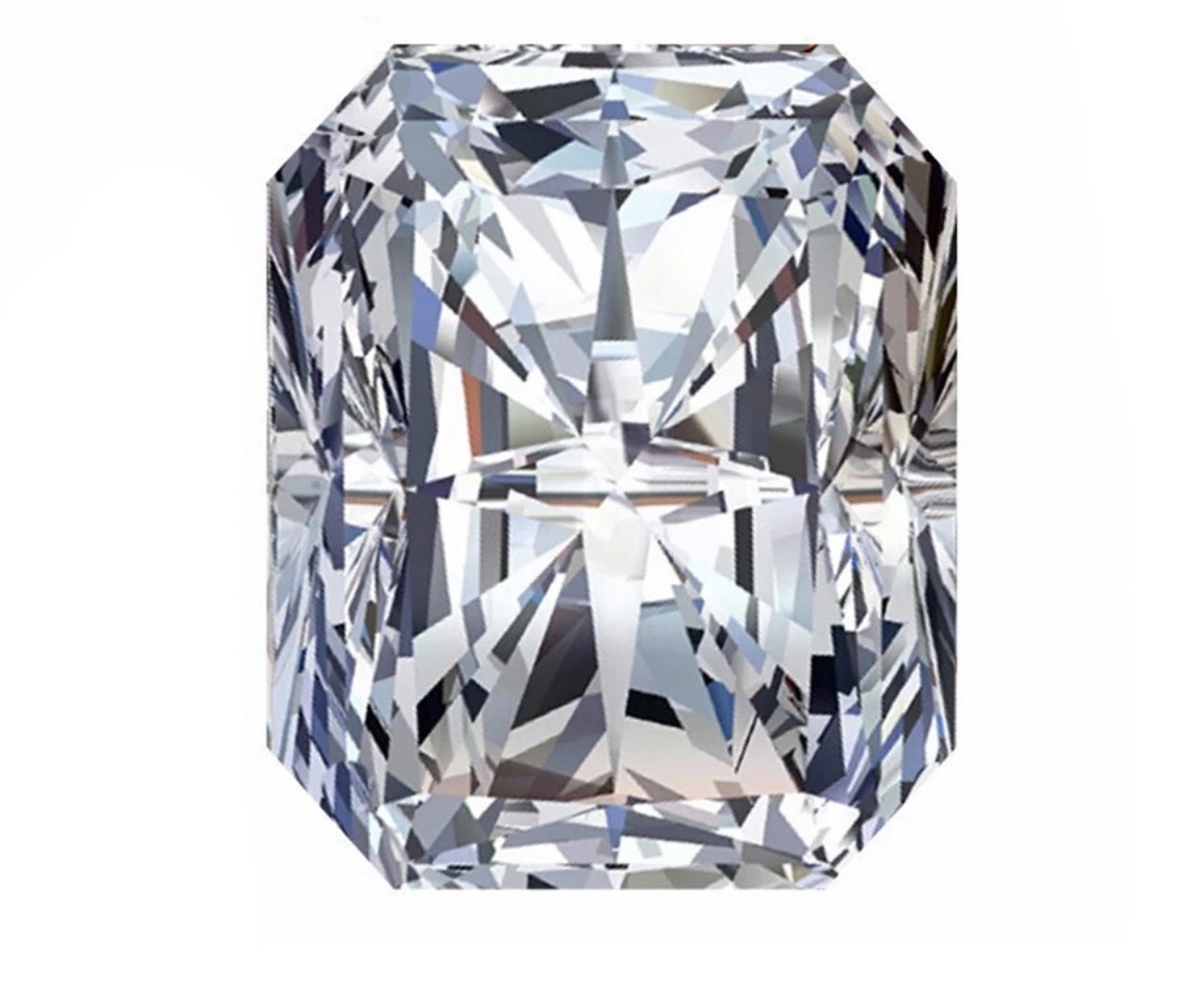 MOISSANITA CORTE RADIANTE 0.50CT 3 X 5 MM