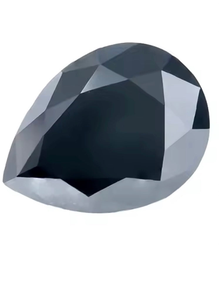 MOISSANITA NEGRA PERA DE 0.50 CTS A 5 CTS