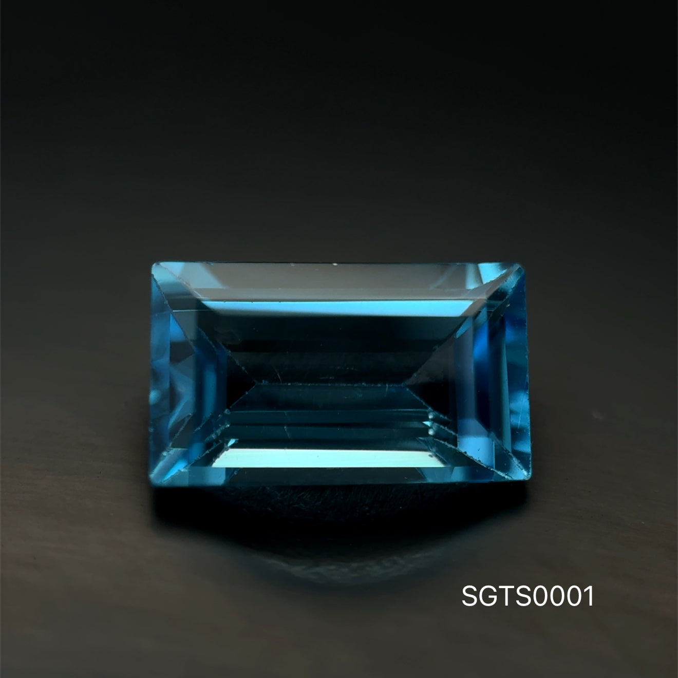 TOPACIO AZUL SUIZO BAGUETTE 10 X 5 MM