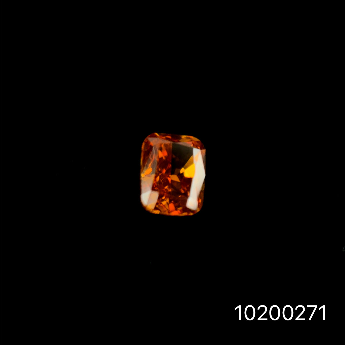 DIAMANTE FANCY DARK YELLOW RADIANT SQUARE 0.145 CTS