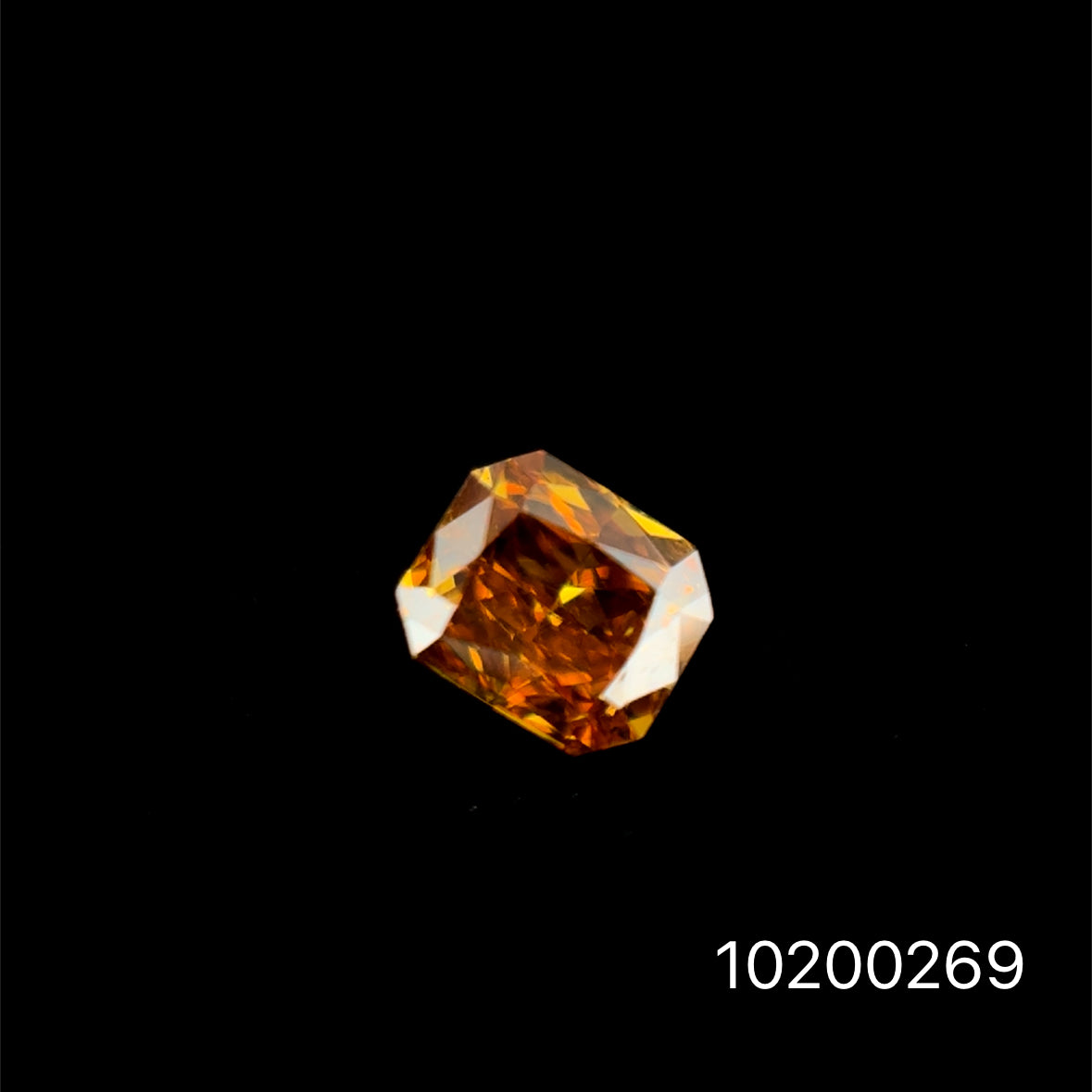 DIAMANTE FANCY DARK YELLOW RADIANT SQUARE 0.13 CTS