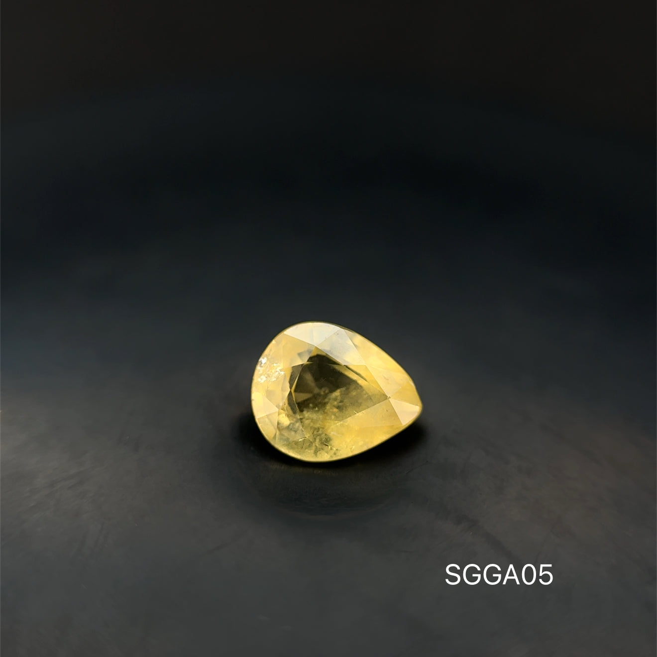 GRANATE AMARILLO PERA 1.29 CT/ 6.18 X 7.60 MM