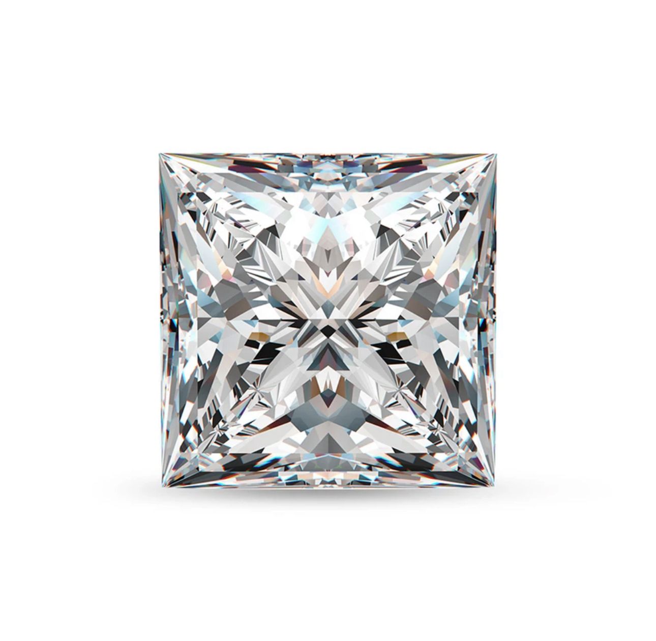 MOISSANITA CORTE PRINCESS 2 CT 7X7MM