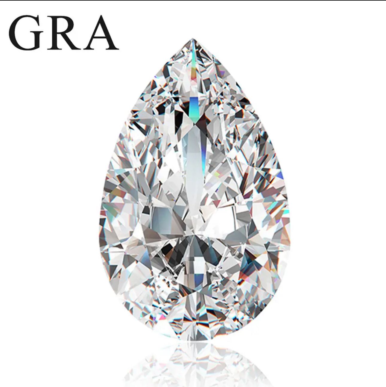 MOISSANITA CORTE PERA 2 CT 7X10 MM