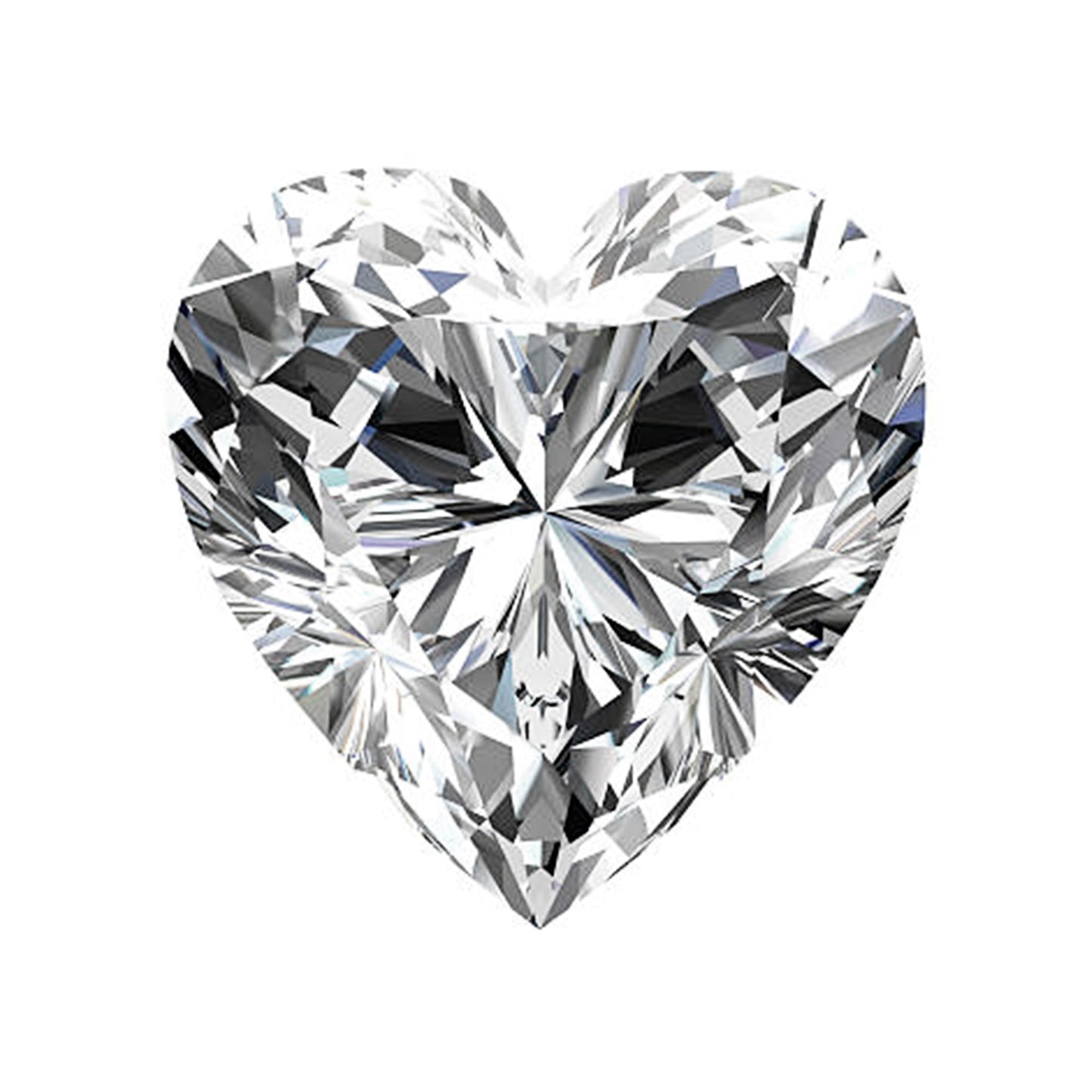 MOISSANITA BLANCA CORAZON DE 0.50 CTS A 5 CTS