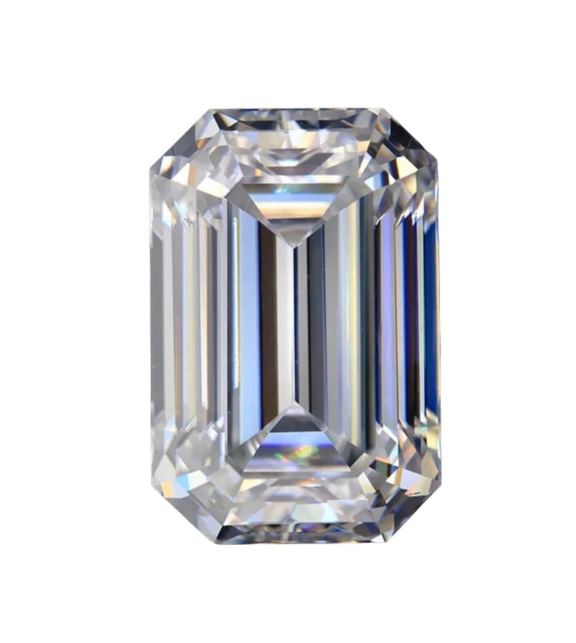 MOISSANITA CORTE ESMERALDA 0.50 CT 3X5MM