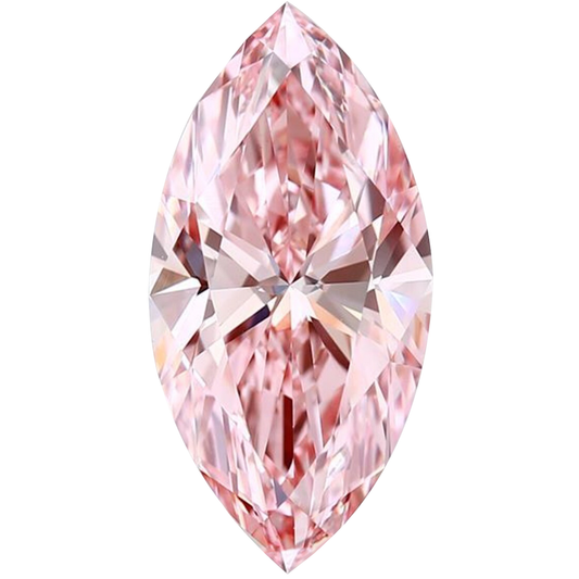DIAMANTE DE LABORATORIO IGI  FANCY VIVID PINK CORTE MARQUISSE