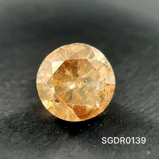 DIAMANTE BRILLANTE 2.8 MM BROWN C4 I3