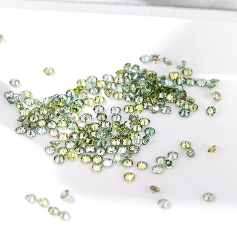 DIAMANTE DE LABORATORIO 1 - 3 MM  VERDE