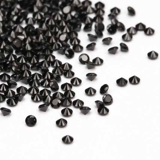 MOISSANITA BLACK REDONDA 1 - 3 MM