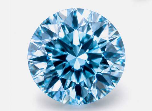 DIAMANTE DE LABORATORIO IGI  FANCY VIVID BLUE CORTE BRILLANTE
