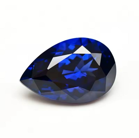 ZAFIRO LAB GROWN AGL CORTE PERA 1.5-1.9 CTS 6 X 9 MM