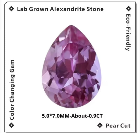 ALEJANDRITA LAB AGL PERA 5 X 7 MM