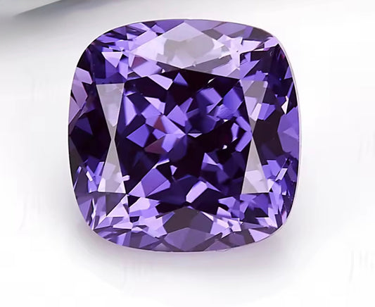 ZAFIRO LAB AGL PURPLE CORTE CUSHION 7 X 7 MM