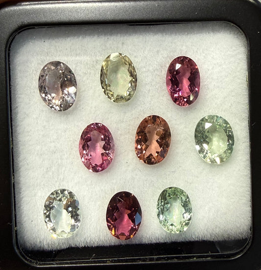TURMALINA OVAL MIX COLOR 5 X 7 MM
