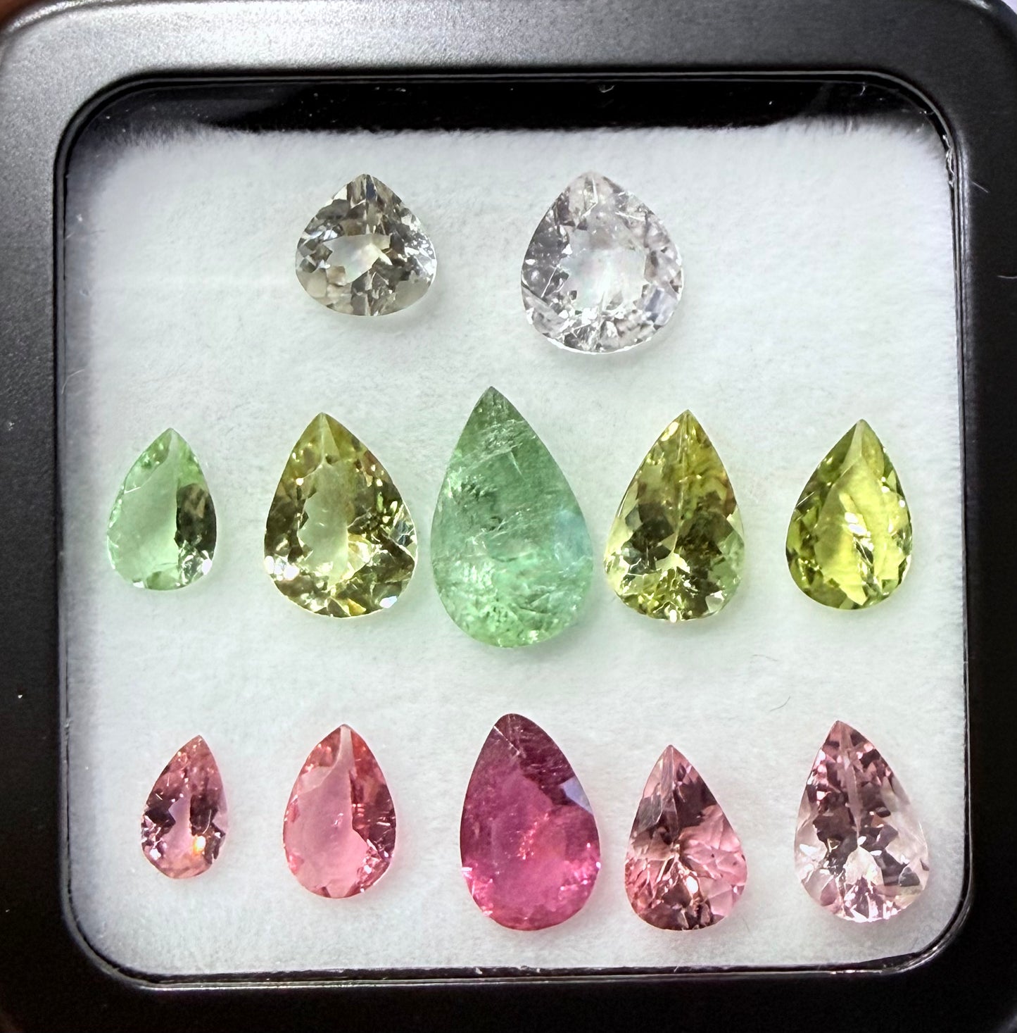 TURMALINA MIX COLOR  PERA  ( LOTE )