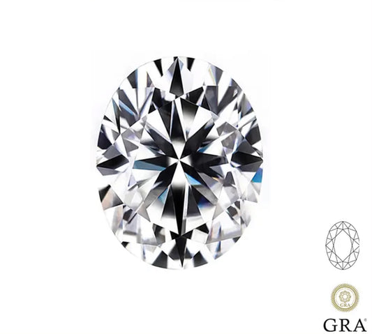 MOISSANITA CORTE OVAL 5 CT   9X11MM