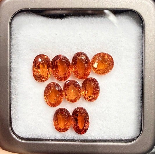 LOTE GRANATE OVAL  9 PIEZAS