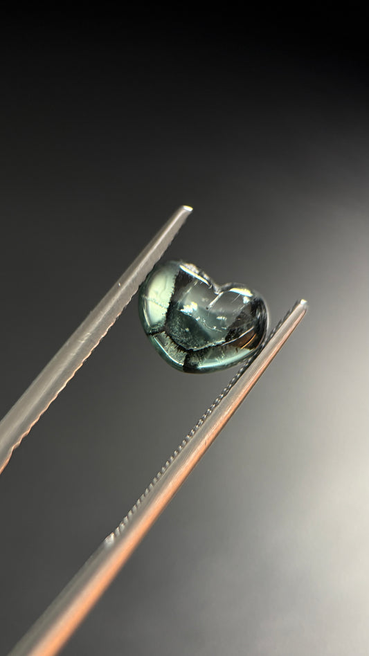 ESMERALDA TRAPICHE  CDTEC  CORAZON 1.42 CTS 6.47 X 8.62 MM
