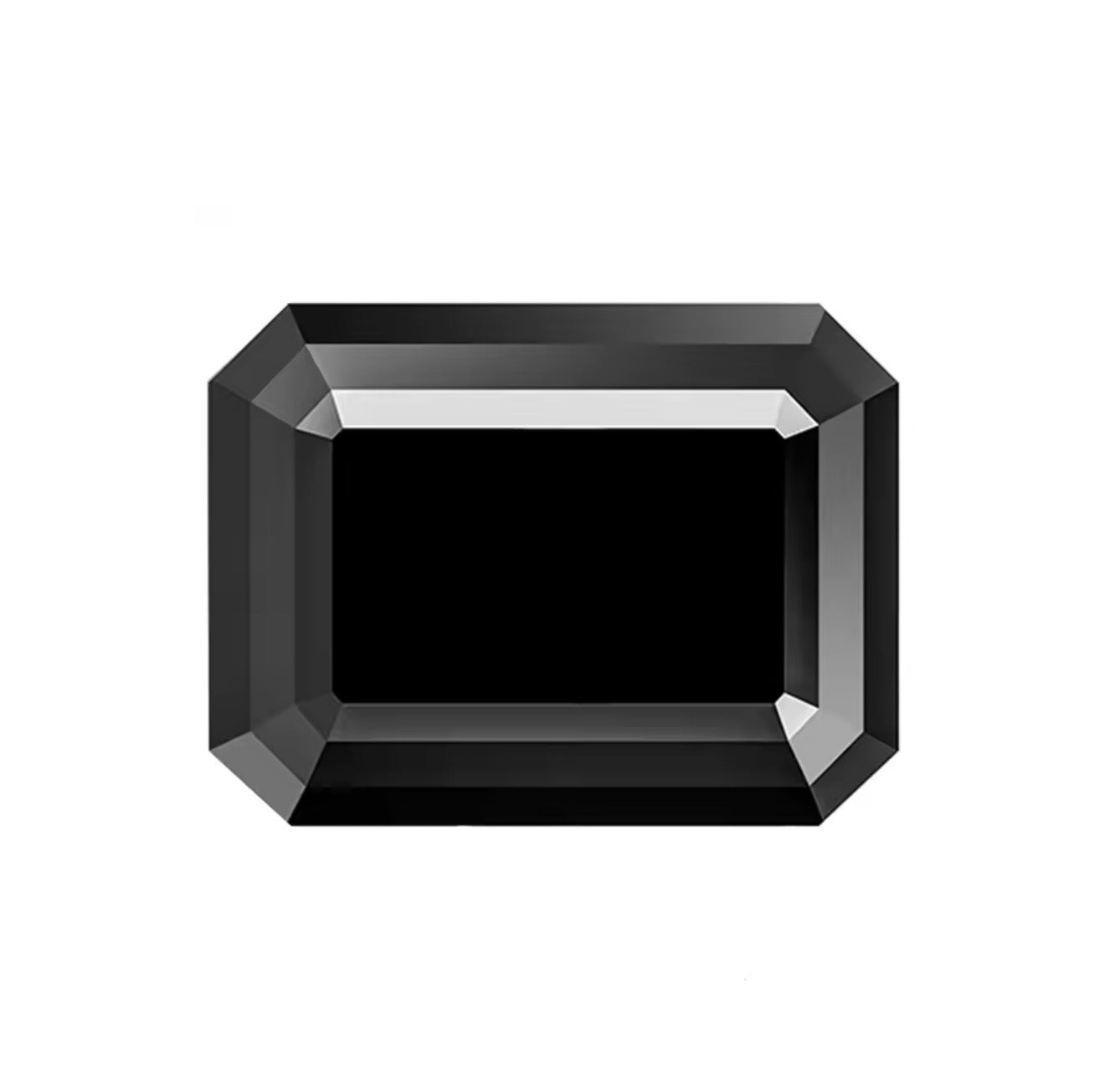 MOISSANITA NEGRA  ESMERALDA   DE 0.50 CTS A 5 CTS