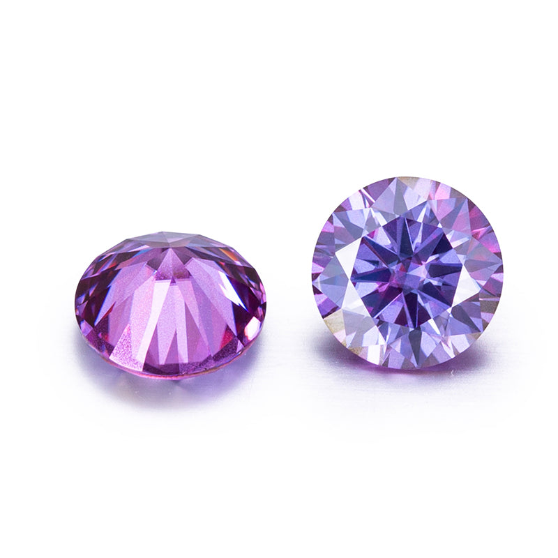 MOISSANITA PURPLE   REDONDA 1 - 3 MM
