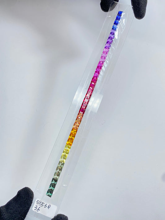 ZAFIRO RAINBOW LAB  PRINCESS  5 X 5 MM