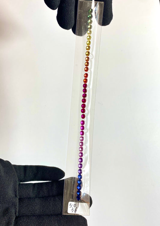 ZAFIRO RAINBOW LAB  REDONDO  5 MM