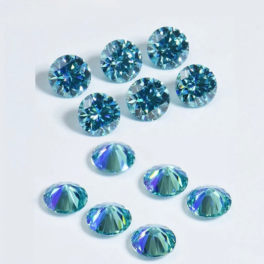 MOISSANITA SEA BLUE   REDONDA 1 - 3 MM