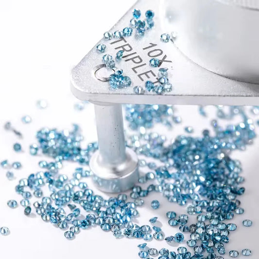 DIAMANTE DE LABORATORIO AZUL  1 - 3 MM  AZUL