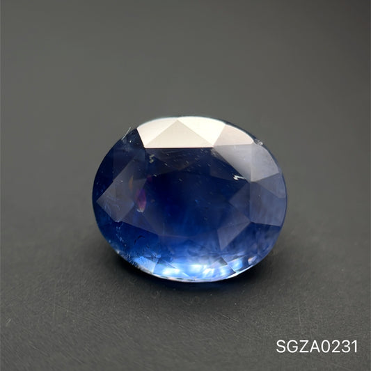 ZAFIRO AZUL  OVAL 3.34 CT 7.5 x 8.8 x 6.3 MM