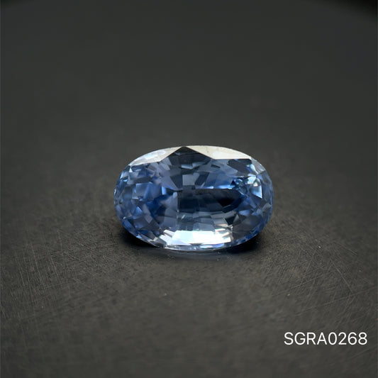 ZAFIRO OVAL 2.470 CTS 9.28 X 6.1 MM