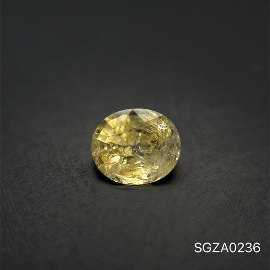 ZAFIRO AMARILLO  OVAL 1.195 CT 5.6 x 6.5 MM