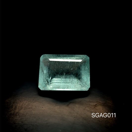 AGUAMARINA CORTE ESMERALDA 6.79 CT 13.7X 10 X 6.2 MM