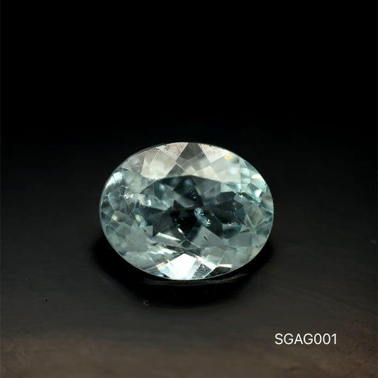 AGUAMARINA CORTE OVAL 2.84 CT 9.9 X 7.9 X 5.3 MM