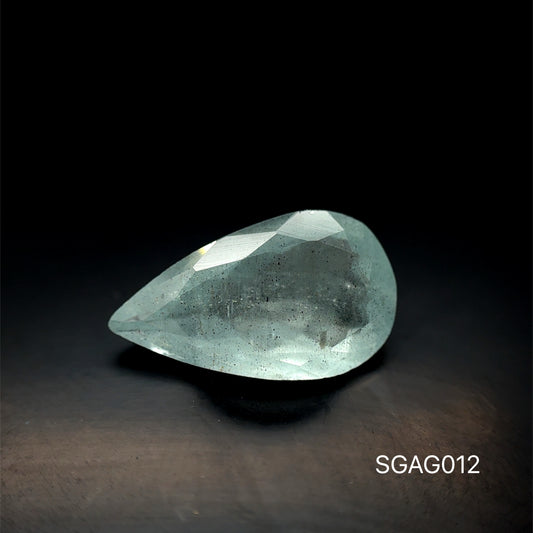 AGUAMARINA CORTE PERA 5.42 CT 10.1 X 17.3 X 5.6 MM