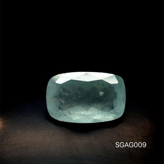 AGUAMARINA CORTE CUSHION ALARGADO 7.35 CT 15.5 X 10.1 X 6.9 MM