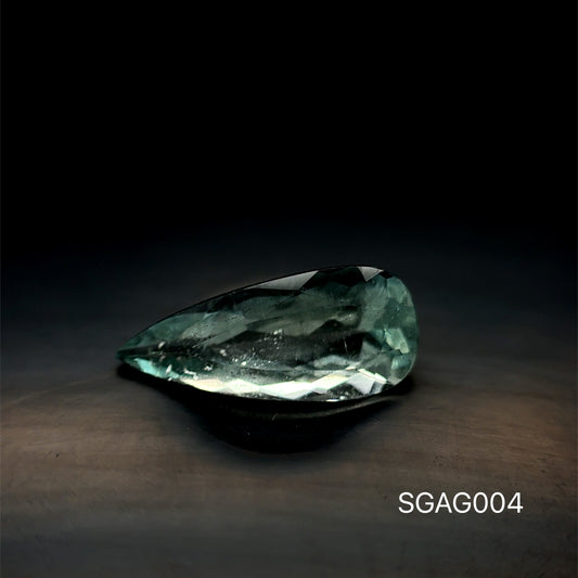 AGUAMARINA CORTE PERA 1.55 CT 5.7 X 13.1 MM