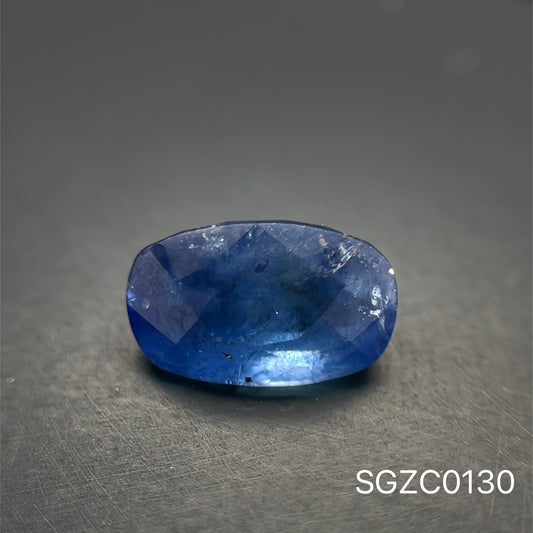 ZAFIRO CORTE CUSHION ALARGADO 3.72 CTS  10.27 x 6.34 x 6.08 MM