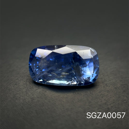 ZAFIRO CORTE CUSHION ALARGADO 2.845 CTS
