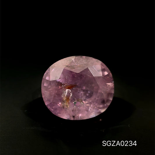 ZAFIRO ROSA NATURAL CORTE OVAL 6.5 X 7.7 MM 1.715 CTS