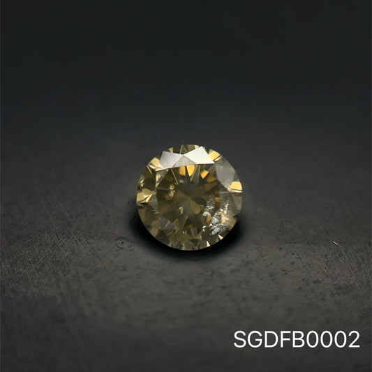 DIAMANTE BRILLANTE FANCY BROWN 0.675 CTS  5.5MM