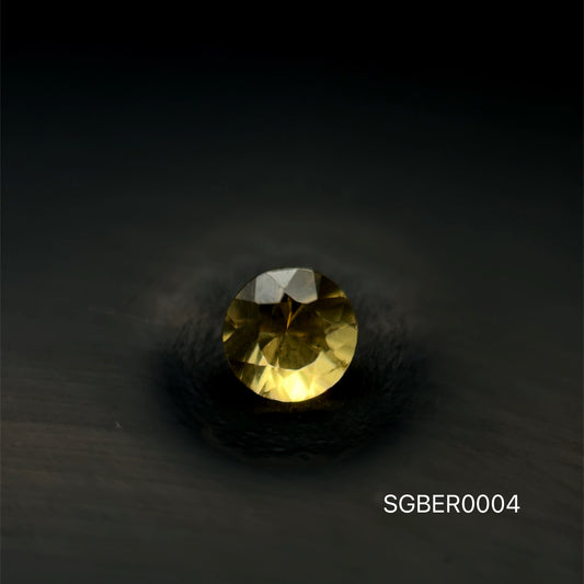 BERILO AMARILLO NATURAL CORTE REDONDO 4 A 6.91  MM