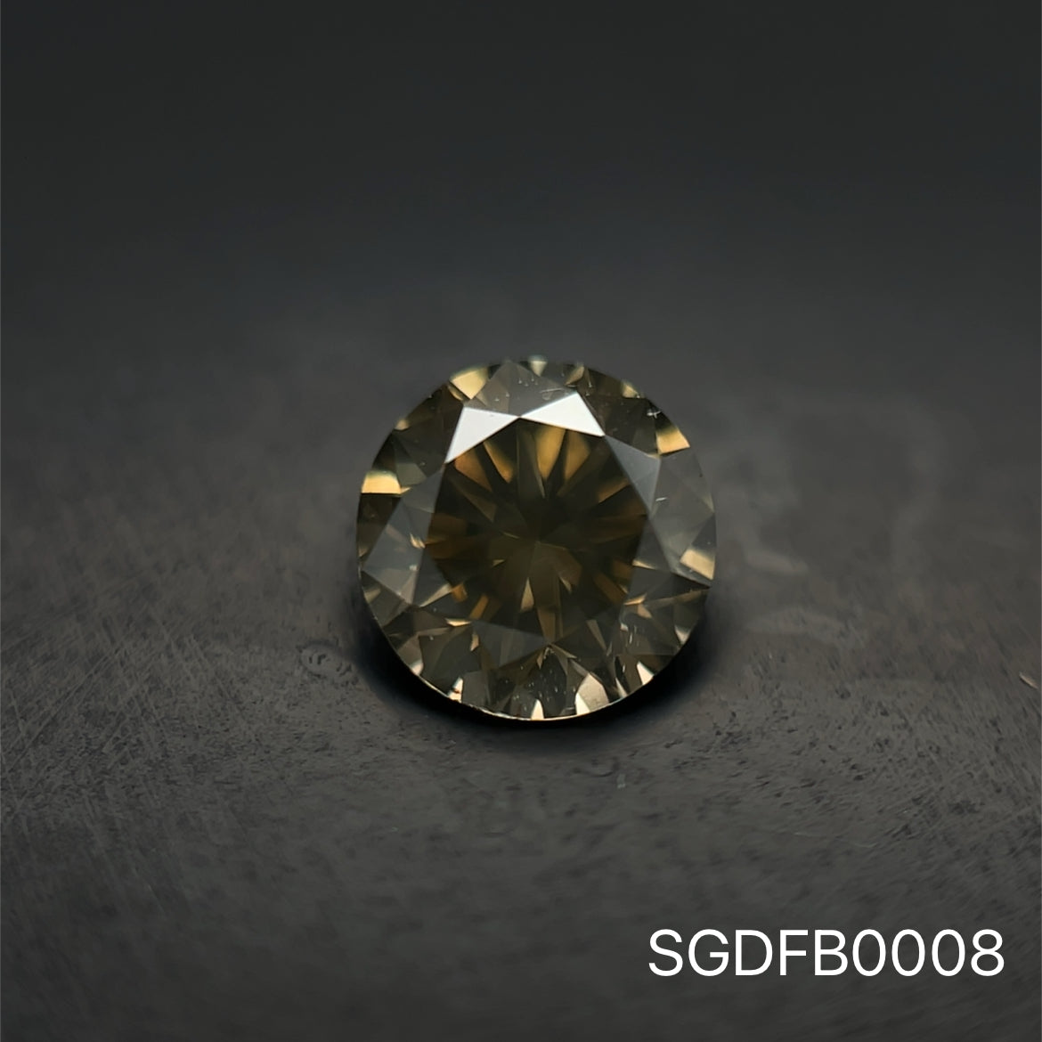 DIAMANTE FANCY BROWN REDONDO 0.735 CTS
