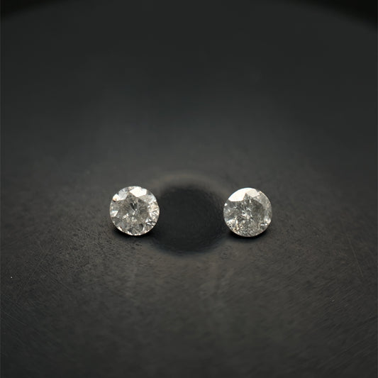 PAR DE DIAMANTE CORTE BRILLANTE 3 MM