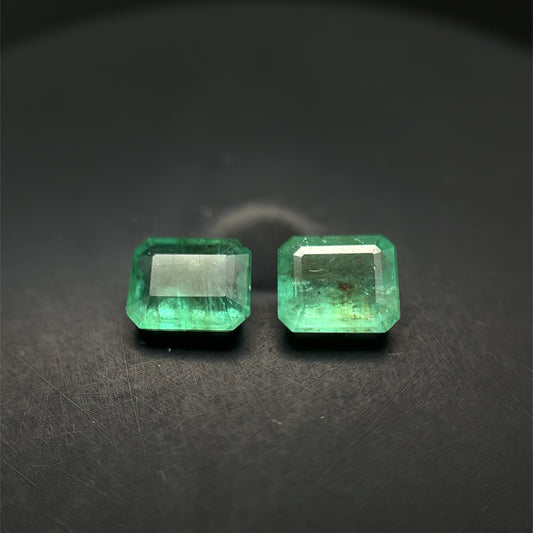 PAR DE ESMERALDA 1.725 CTS 6.9 X 4.3  MM